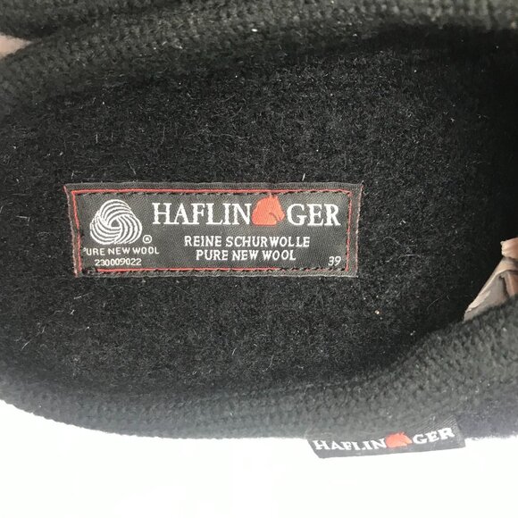 Haflinger Wool Black Slip-On Slippers Size 8.5/39 - Picture 5 of 10